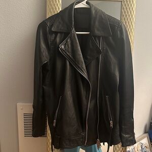 All Saints Black Leather Jacket
